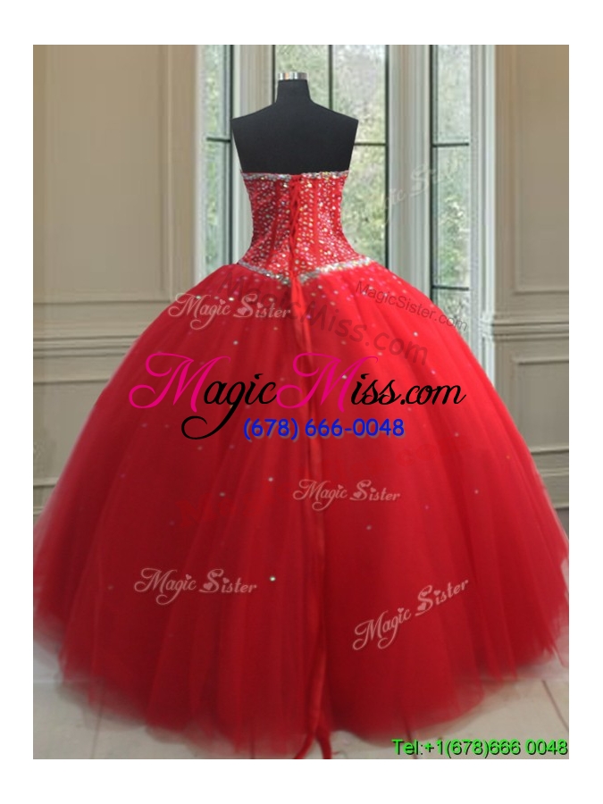 wholesale best selling puffy skirt visible boning beaded bodice quinceanera dress