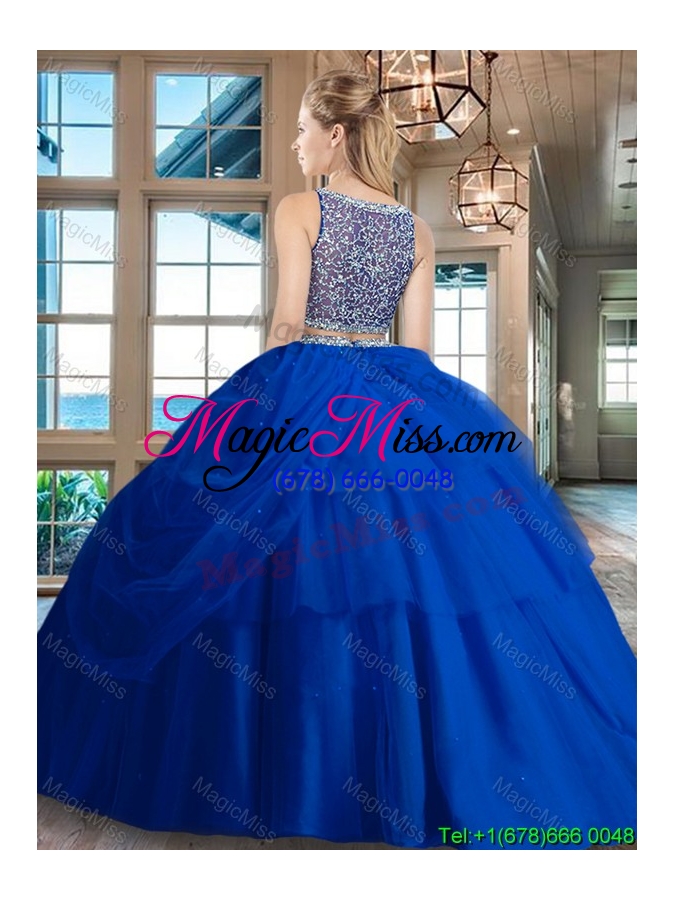 wholesale cheap see through side zipper quinceanera dress with beading and pick ups