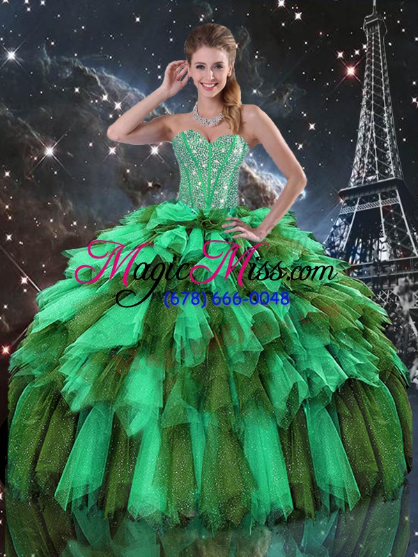 wholesale lovely floor length multi-color sweet 16 dress sweetheart sleeveless lace up