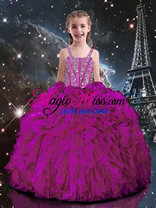 wholesale sweetheart sleeveless organza 15 quinceanera dress beading and ruffles lace up