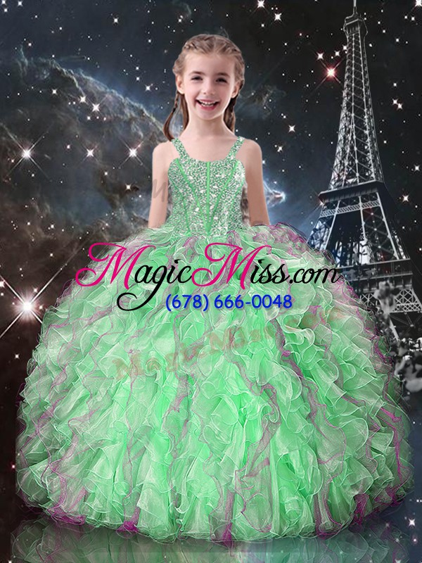 wholesale floor length green quinceanera gown sweetheart sleeveless lace up