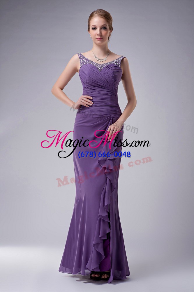 wholesale exceptional beading mother of the bride dress green zipper sleeveless floor length