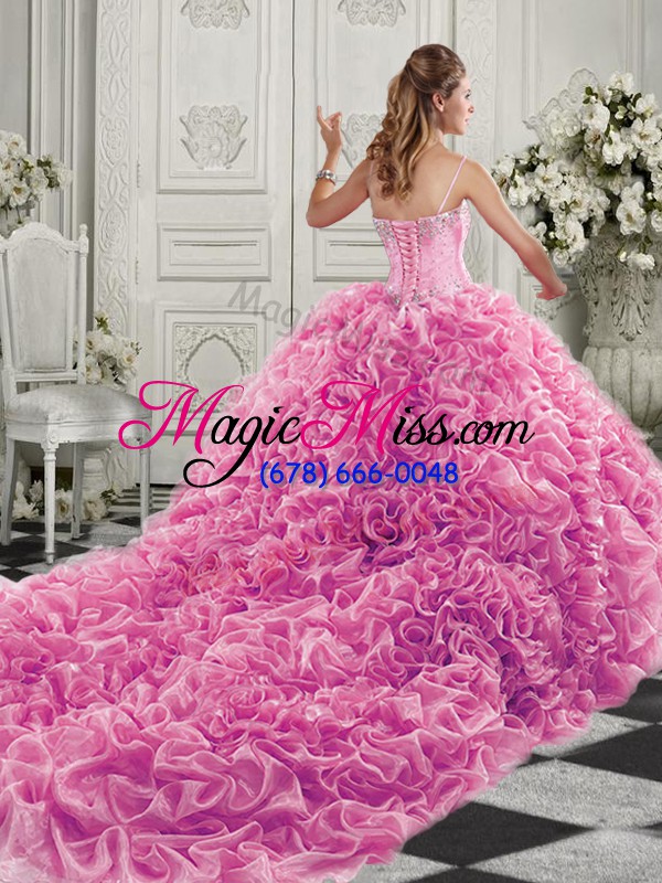 wholesale popular apple green sleeveless beading and ruffles lace up vestidos de quinceanera