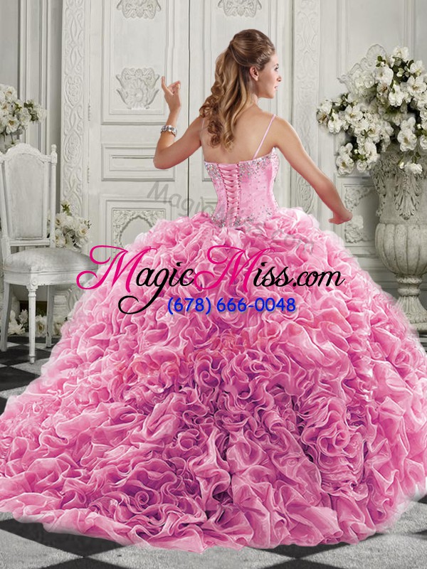 wholesale popular apple green sleeveless beading and ruffles lace up vestidos de quinceanera