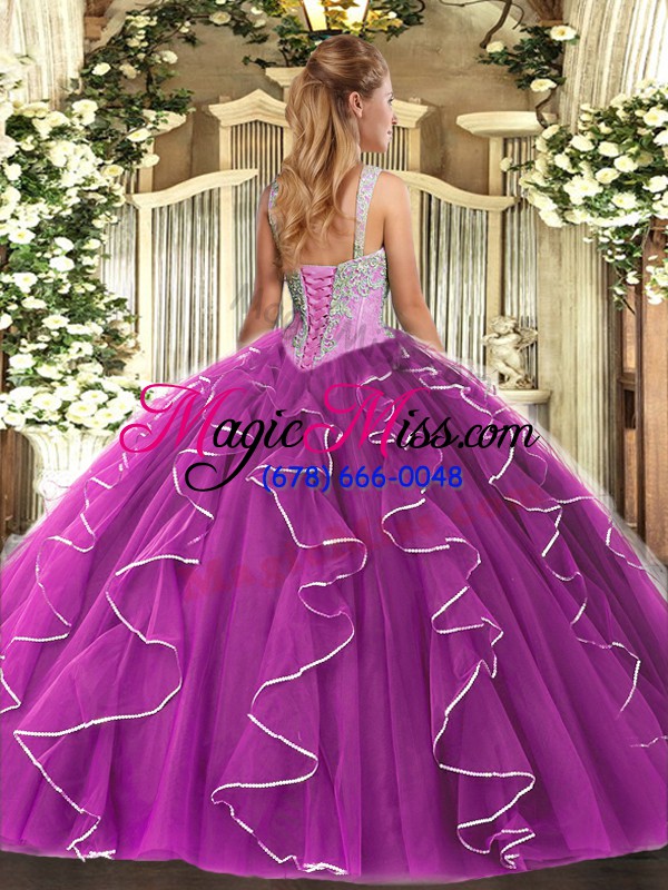 wholesale clearance blue v-neck lace up beading and ruffles sweet 16 quinceanera dress sleeveless