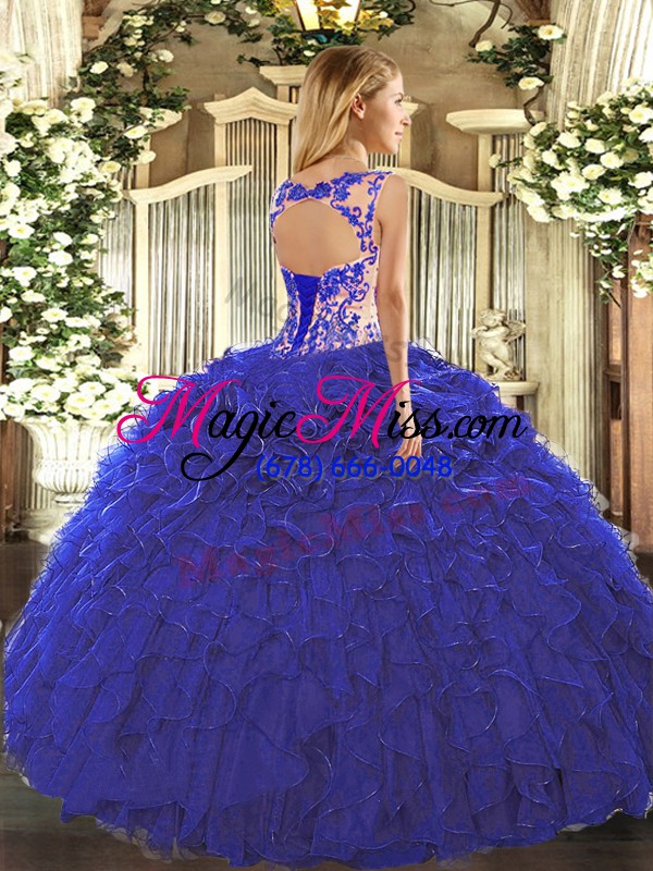 wholesale classical cap sleeves beading and appliques and ruffles lace up 15 quinceanera dress