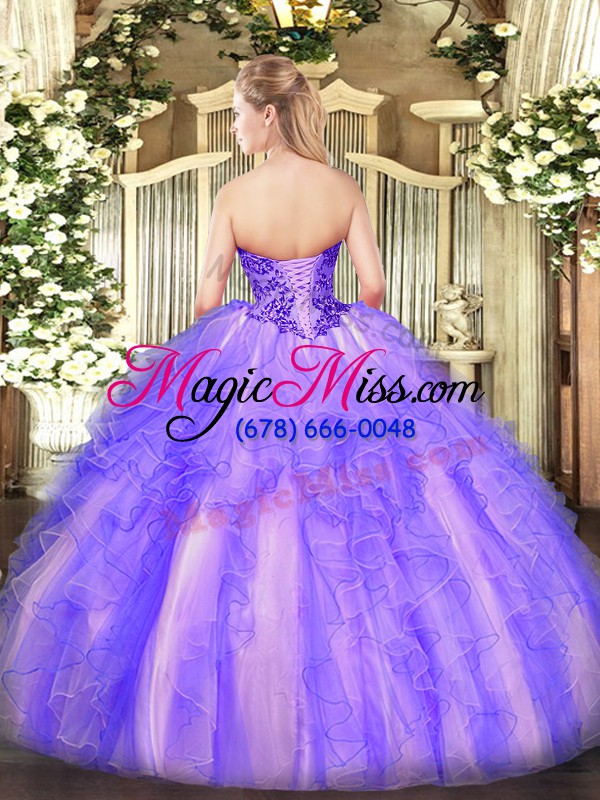 wholesale champagne sleeveless appliques and ruffles floor length sweet 16 dress