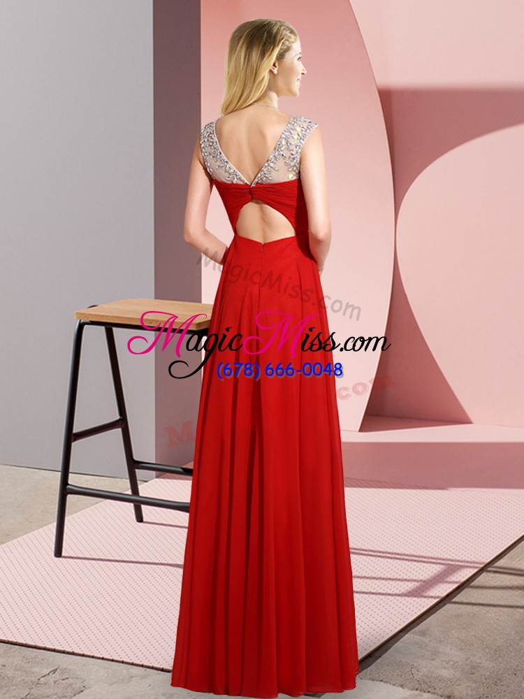 wholesale latest sleeveless clasp handle floor length beading prom dresses