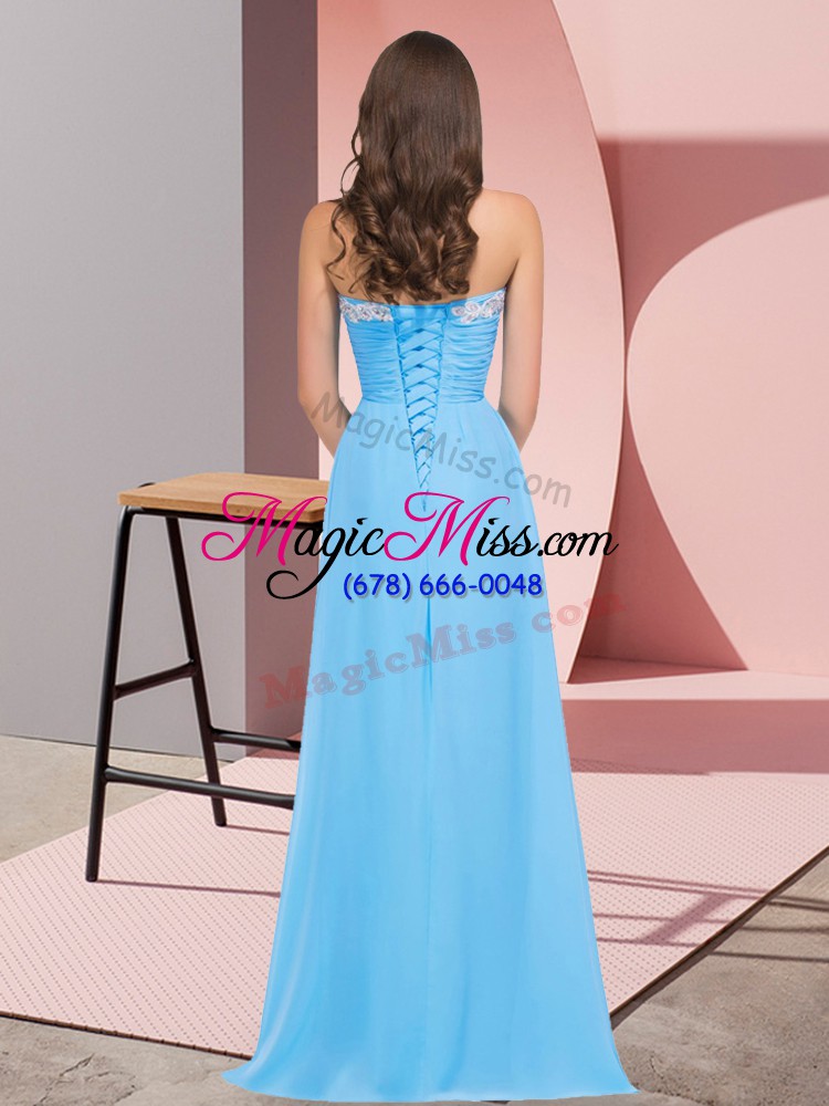 wholesale attractive sweetheart sleeveless prom dress floor length ruching lavender chiffon