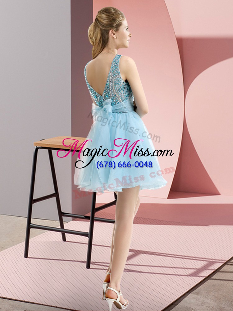 wholesale charming mini length lavender homecoming dress bateau sleeveless zipper