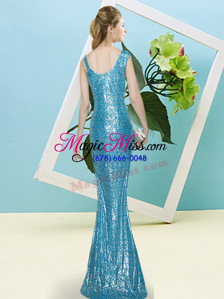 wholesale sleeveless floor length sequins zipper prom dresses with yellow