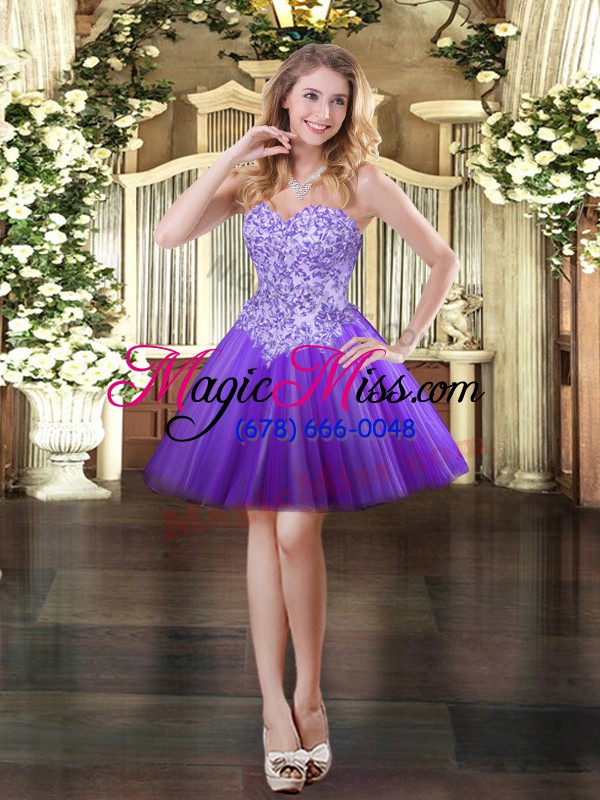 wholesale eggplant purple ball gowns beading vestidos de quinceanera lace up tulle sleeveless floor length