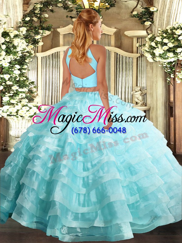 wholesale ideal sleeveless beading and ruffled layers backless sweet 16 dresses