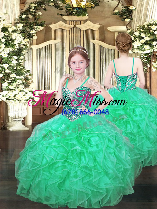 wholesale hot selling floor length lace up vestidos de quinceanera green for military ball and sweet 16 and quinceanera with ruffles