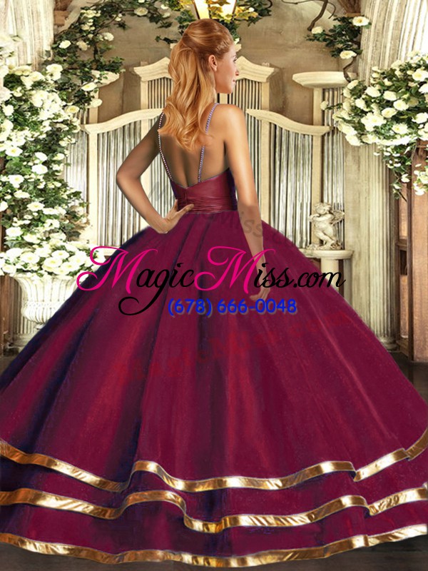 wholesale purple sleeveless organza backless quinceanera gowns for sweet 16 and quinceanera