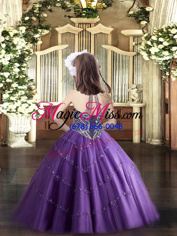 wholesale cheap floor length lace up little girl pageant gowns green for party and quinceanera with beading