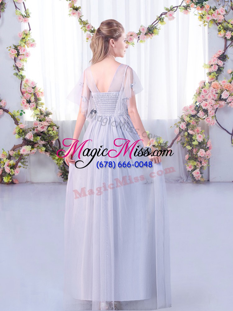 wholesale dramatic tulle scoop short sleeves side zipper lace and belt court dresses for sweet 16 in pink