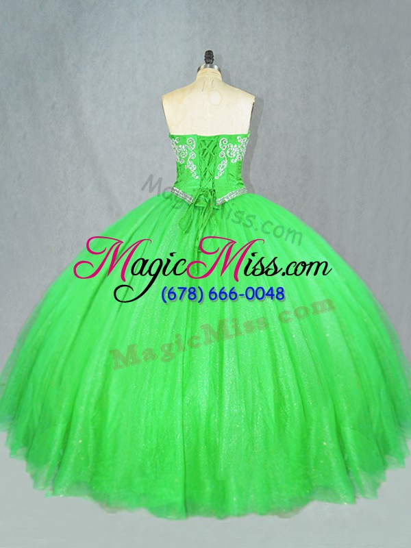 wholesale floor length lace up 15th birthday dress for sweet 16 and quinceanera with beading