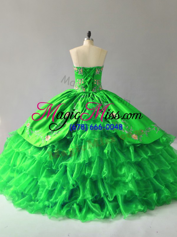 wholesale best floor length lace up 15th birthday dress for sweet 16 and quinceanera with embroidery and ruffles