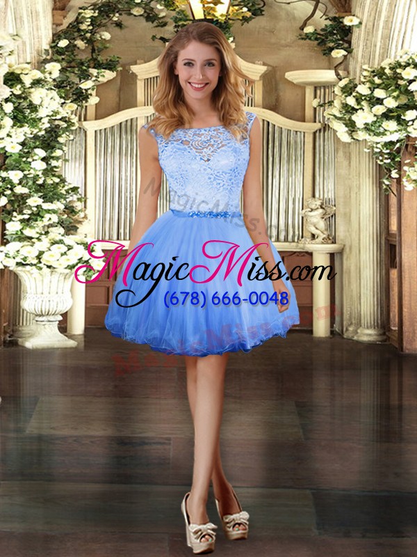 wholesale blue sweet 16 quinceanera dress military ball and sweet 16 and quinceanera with lace scoop sleeveless clasp handle