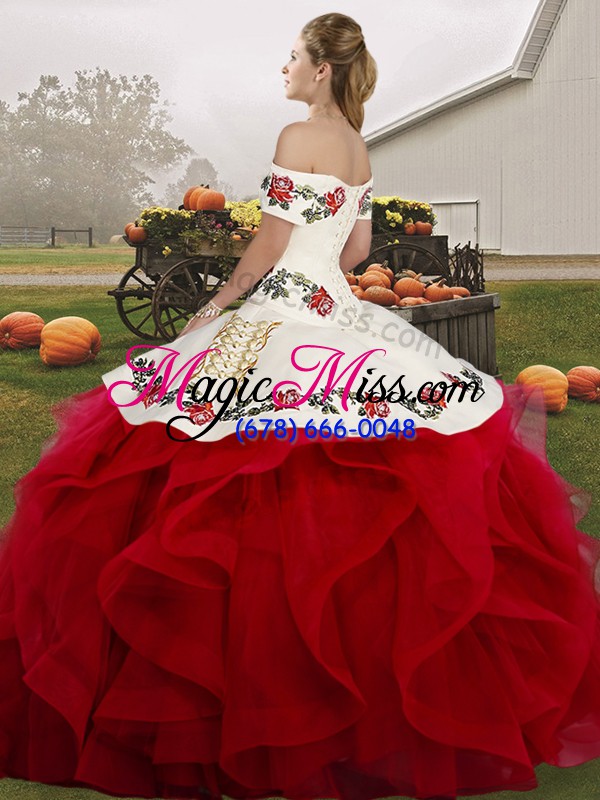 wholesale wonderful green sleeveless floor length embroidery and ruffles lace up sweet 16 quinceanera dress