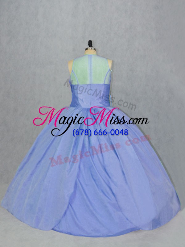 wholesale designer scoop sleeveless satin sweet 16 dress embroidery zipper