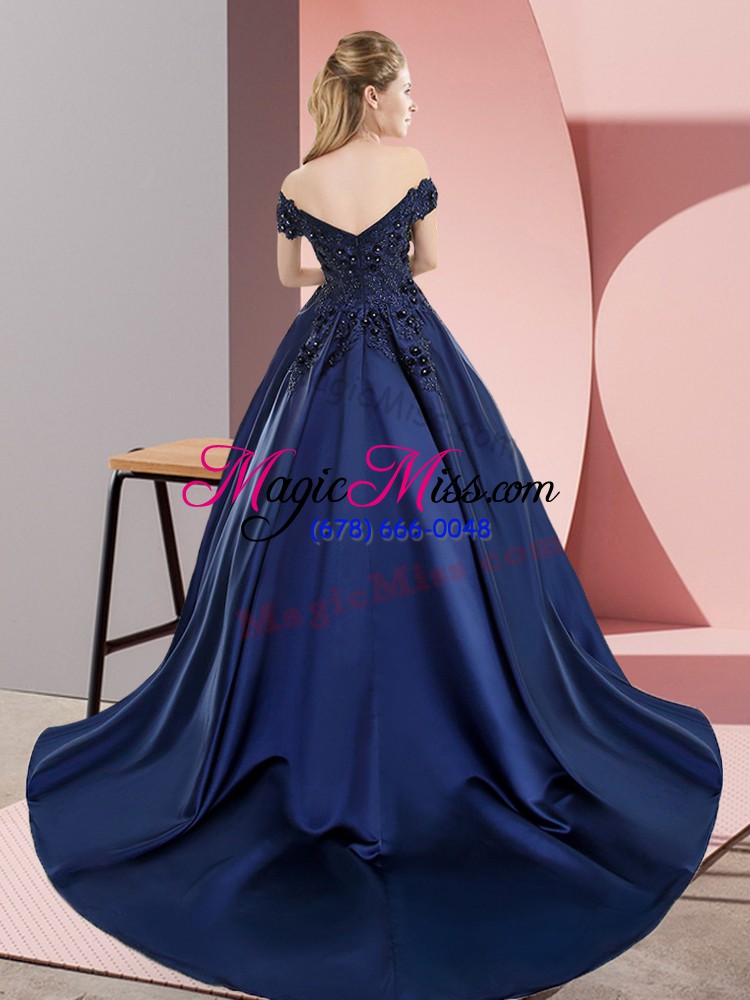 wholesale a-line sleeveless purple sweet 16 dress court train zipper