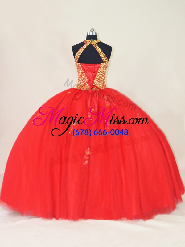 wholesale adorable sleeveless beading and appliques lace up sweet 16 quinceanera dress