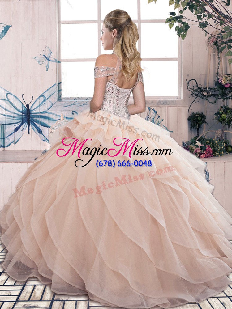 wholesale glorious floor length ball gowns sleeveless fuchsia vestidos de quinceanera lace up