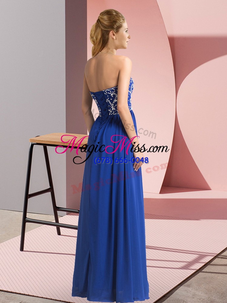 wholesale chic sweetheart sleeveless prom party dress floor length beading chiffon