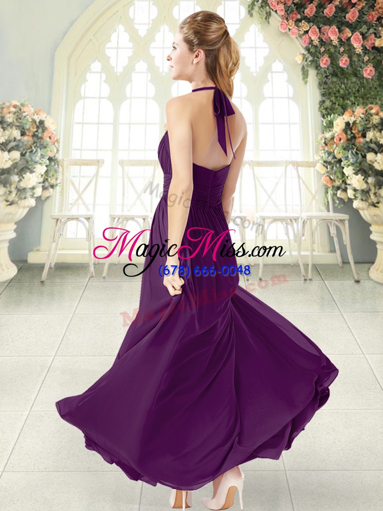 wholesale teal sleeveless ruching floor length prom evening gown