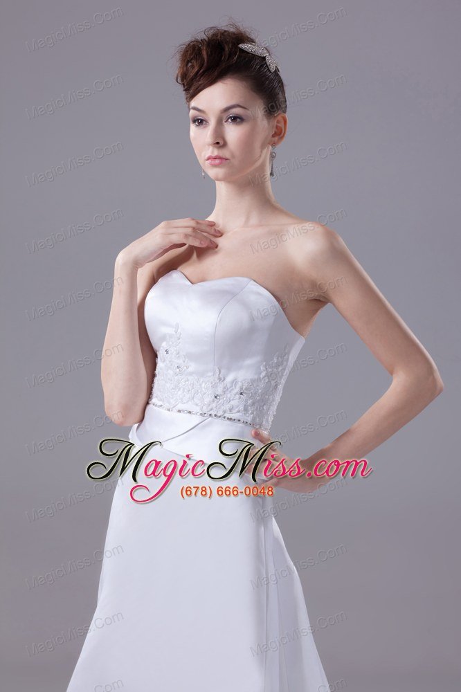 wholesale lace and beading sweetheart watteau train wedding dress