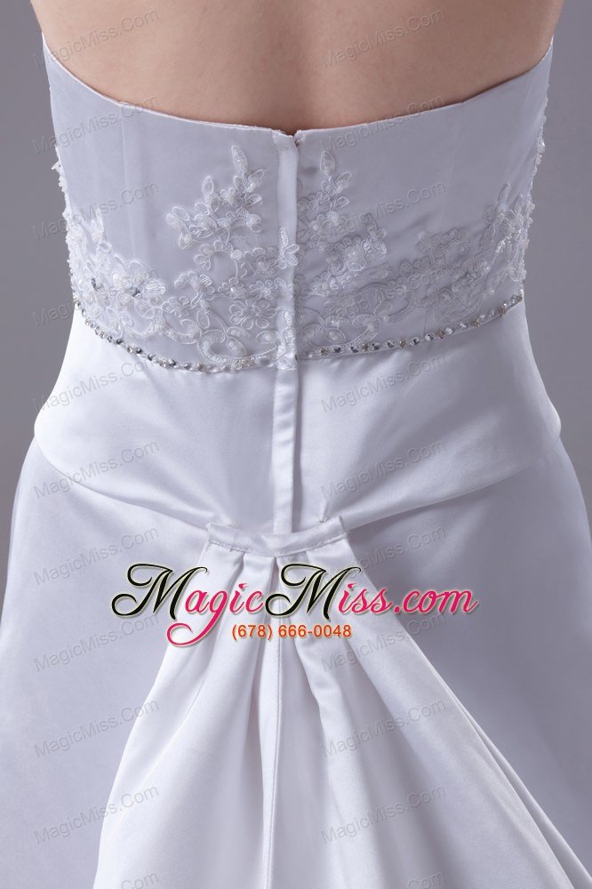 wholesale lace and beading sweetheart watteau train wedding dress