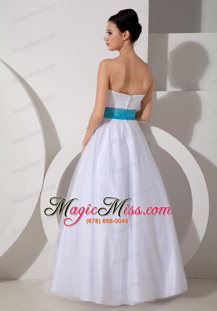 wholesale popular a-line sweetheart floor-length taffeta sash wedding dress