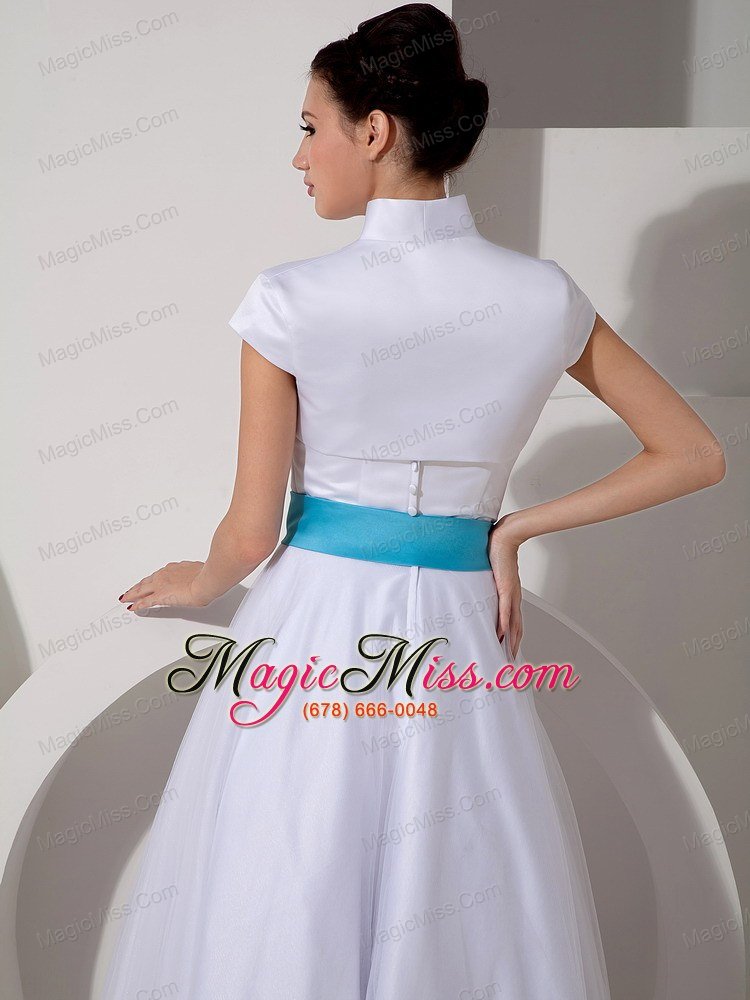 wholesale popular a-line sweetheart floor-length taffeta sash wedding dress