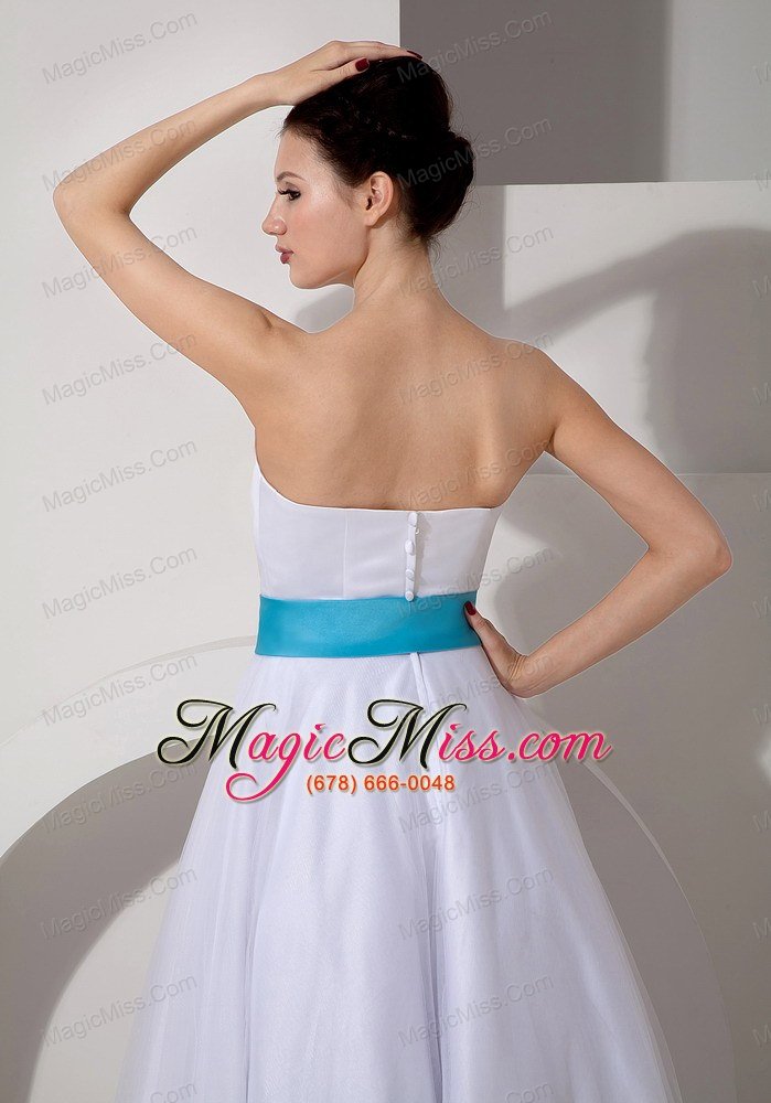 wholesale popular a-line sweetheart floor-length taffeta sash wedding dress