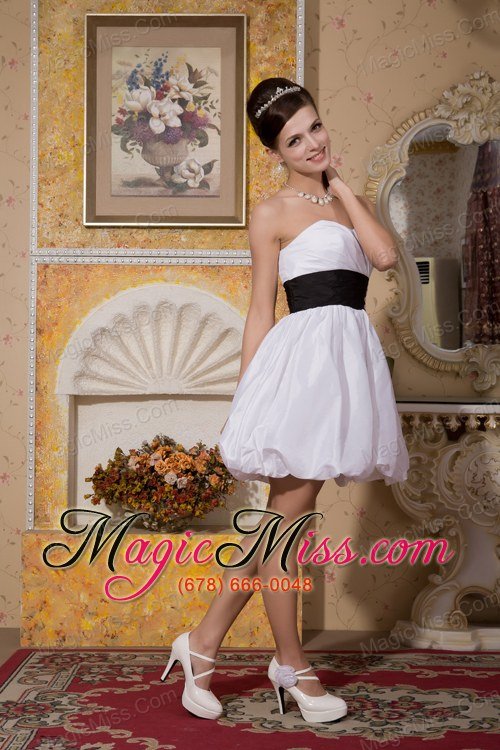 wholesale modest a-line sweetheart mini-length taffeta sash wedding dress