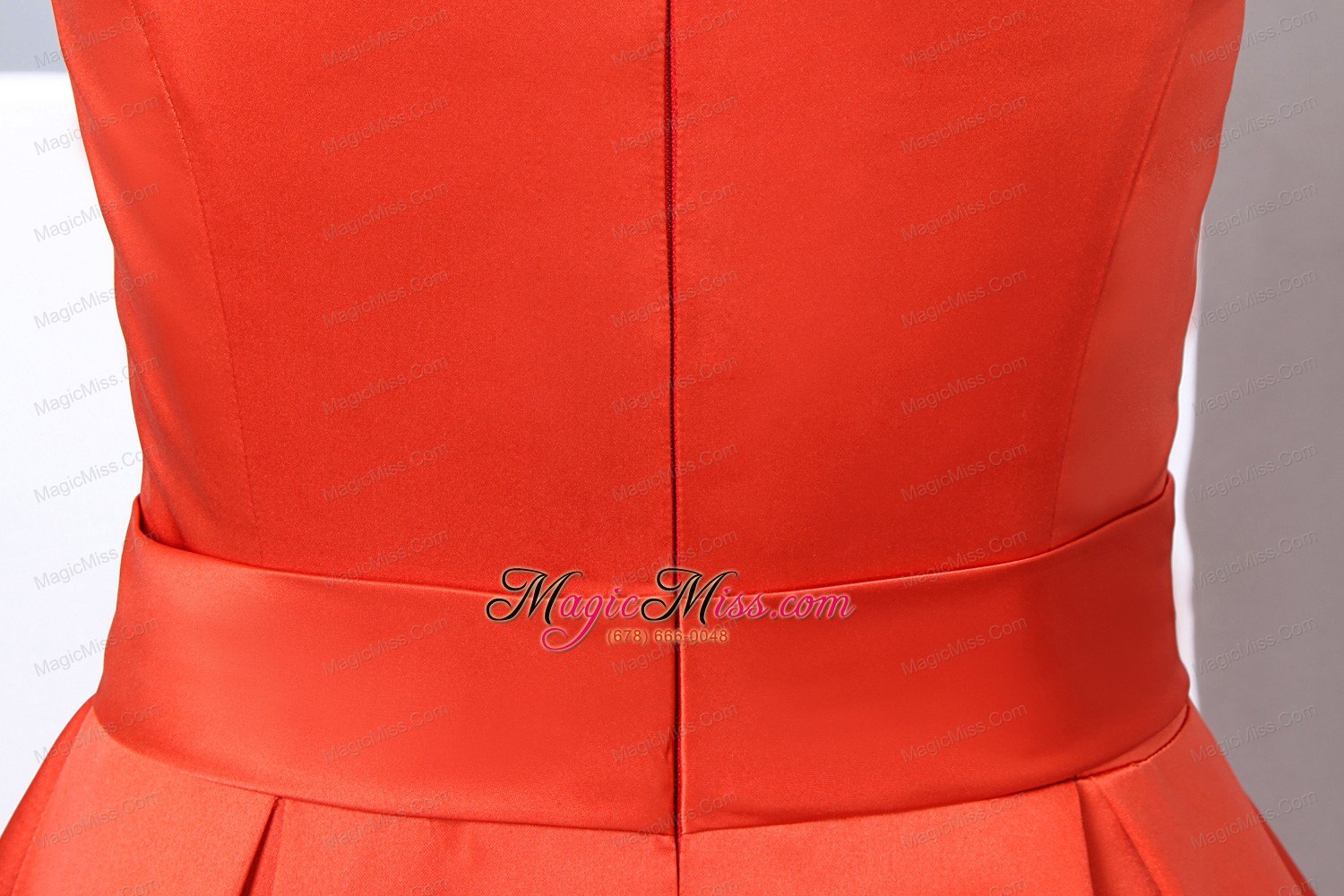 wholesale orange red a-line bateau mini-length taffeta beading prom dress