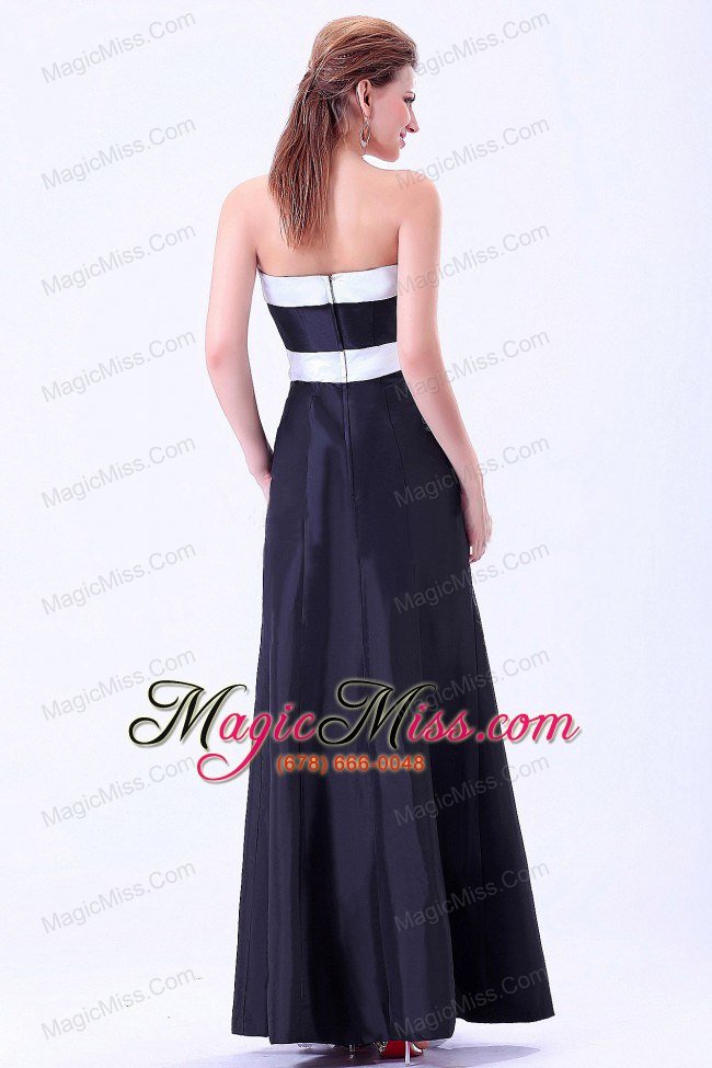 wholesale simple prom / evening dress with white belt ankle-length