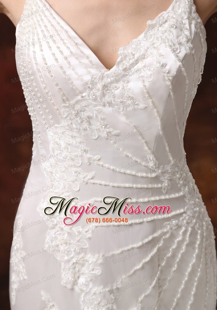 wholesale custom made spaghetti straps mermaid wedding dress lace over shirt