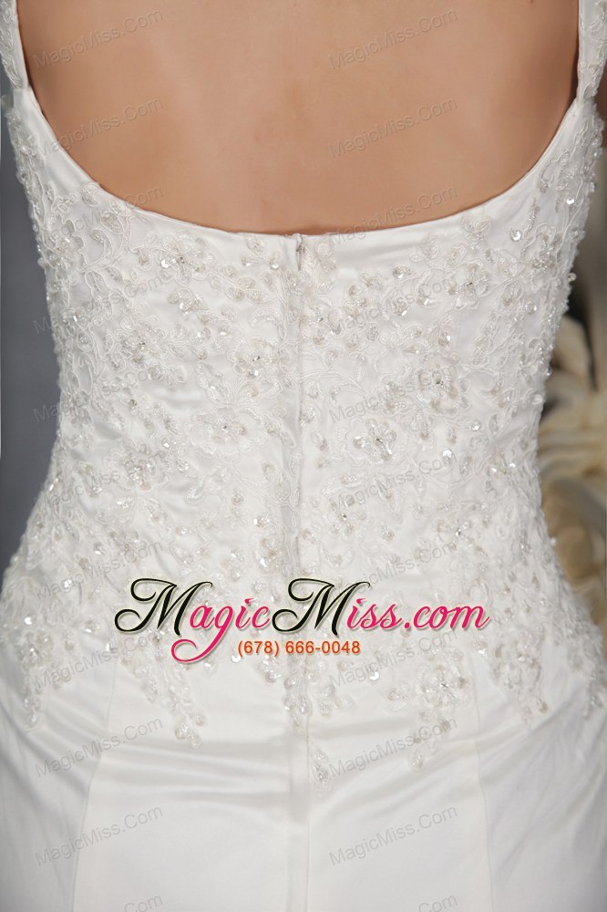 wholesale sexy mermaid/trumpet strap court train lace appliques wedding dress