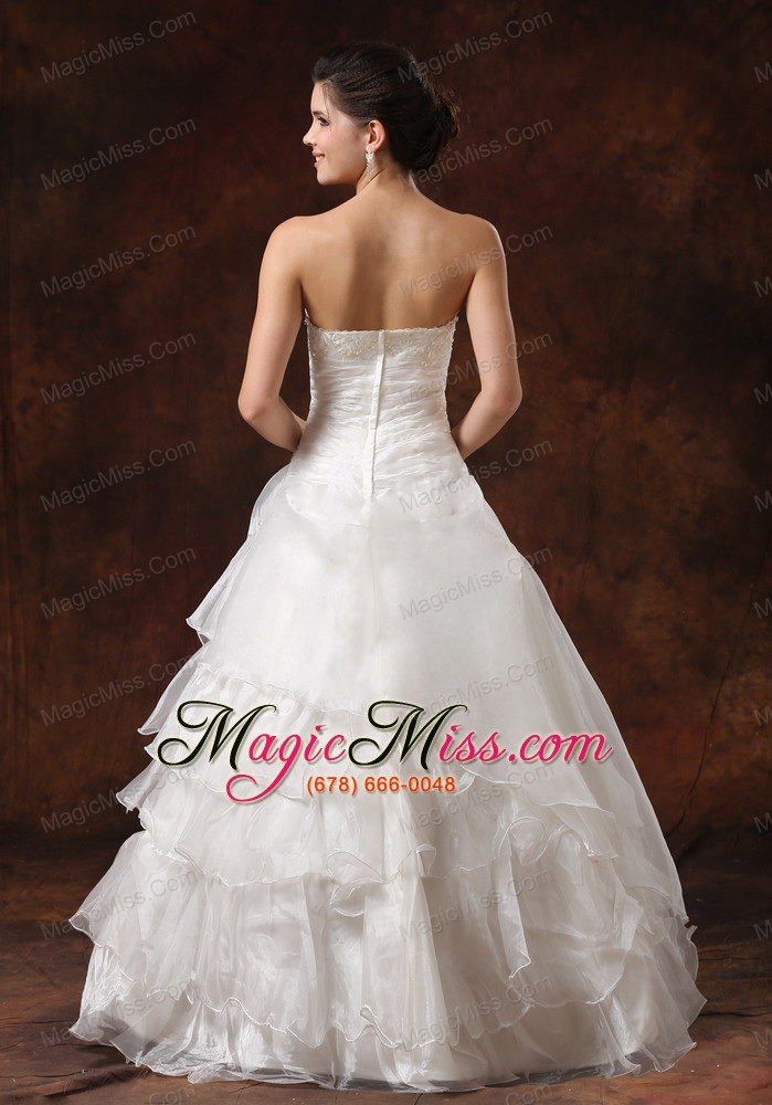 wholesale ruffles layered and lace decorate bust for 2013 wedding dress