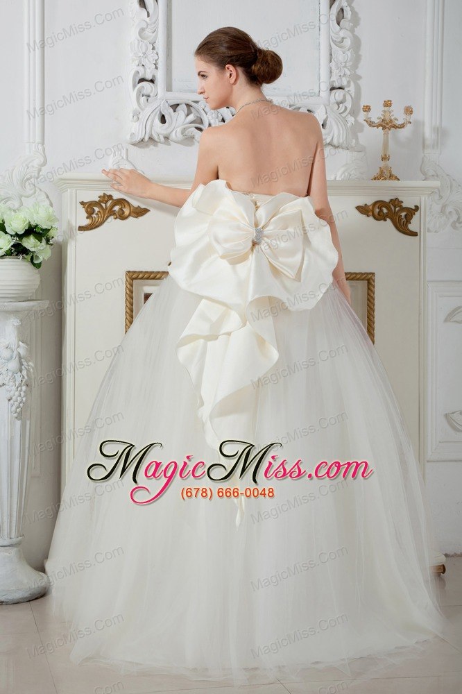 wholesale gorgeous ball gown strapless floor-length tulle beading wedding dress