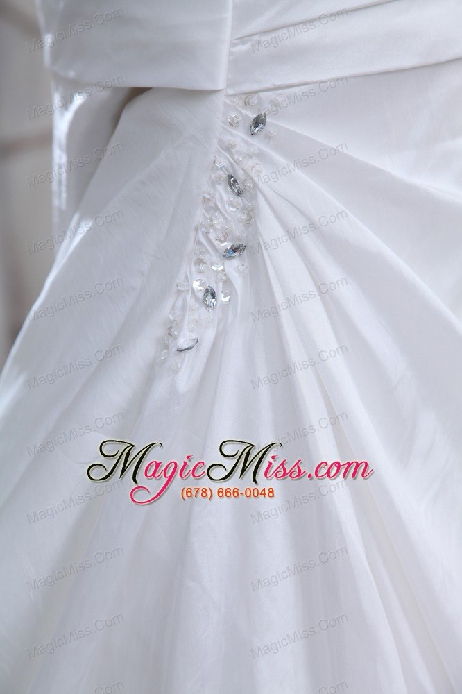 wholesale best mermaid halter court train taffeta ruch wedding dress