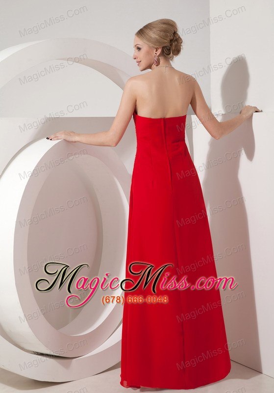 wholesale cheap wine red strapless column prom dress