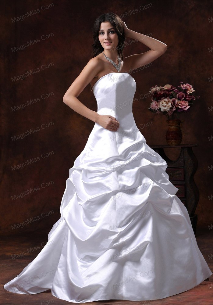 wholesale litchfield park arizona custom made strapless white a-line wedding dress