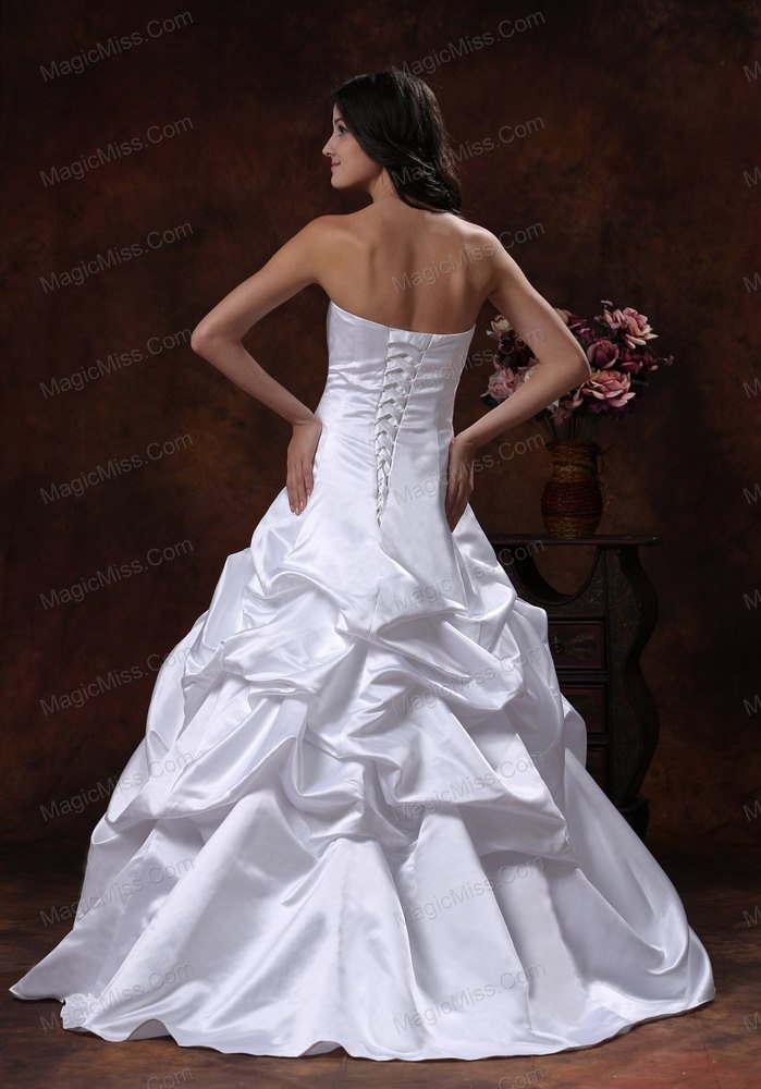 wholesale litchfield park arizona custom made strapless white a-line wedding dress