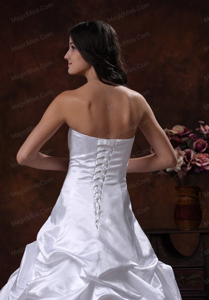 wholesale litchfield park arizona custom made strapless white a-line wedding dress