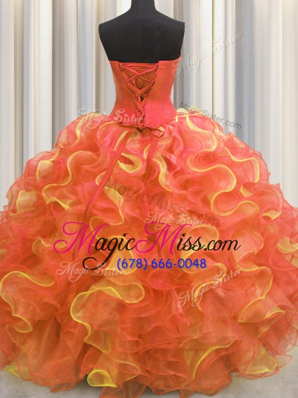 wholesale exquisite multi-color sleeveless organza lace up quinceanera dresses for military ball and sweet 16 and quinceanera