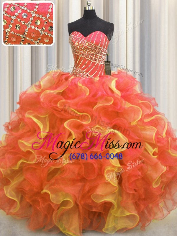 wholesale exquisite multi-color sleeveless organza lace up quinceanera dresses for military ball and sweet 16 and quinceanera